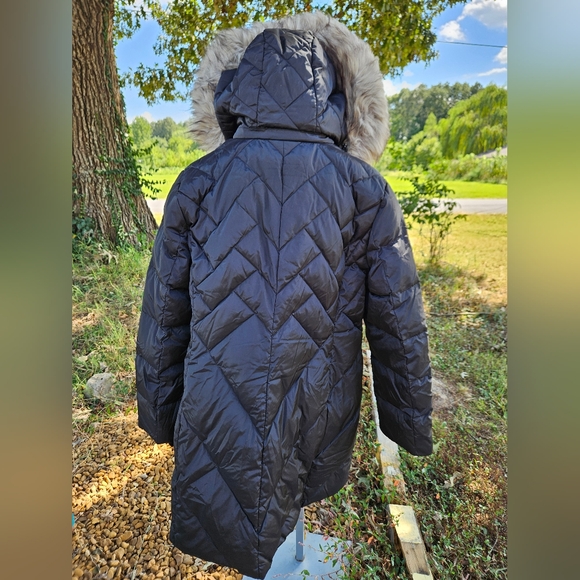 nwot Tower-London Fog Faux-Fur Hood Down Puffer Coat - Picture 7 of 15